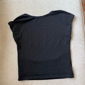 Black Women's Top open back